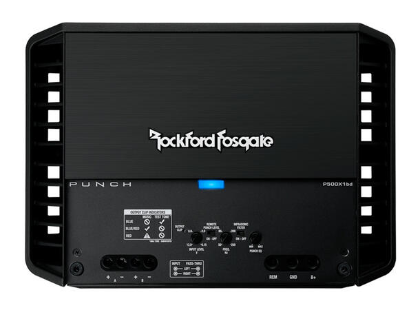 Rockford Fosgate Bilforsterker 1 x500W Punch monoforsterker, 1 Ohm stabil